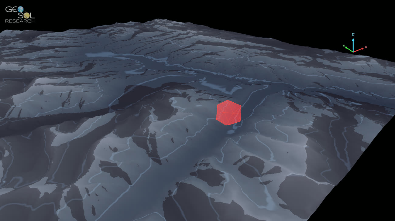 DTED 2 terrain shadowing from a collector's viewpoint